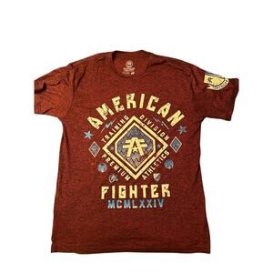 AMERICAN‎ FIGHTER Men's T-Shirt L Fighter Division Worldwide